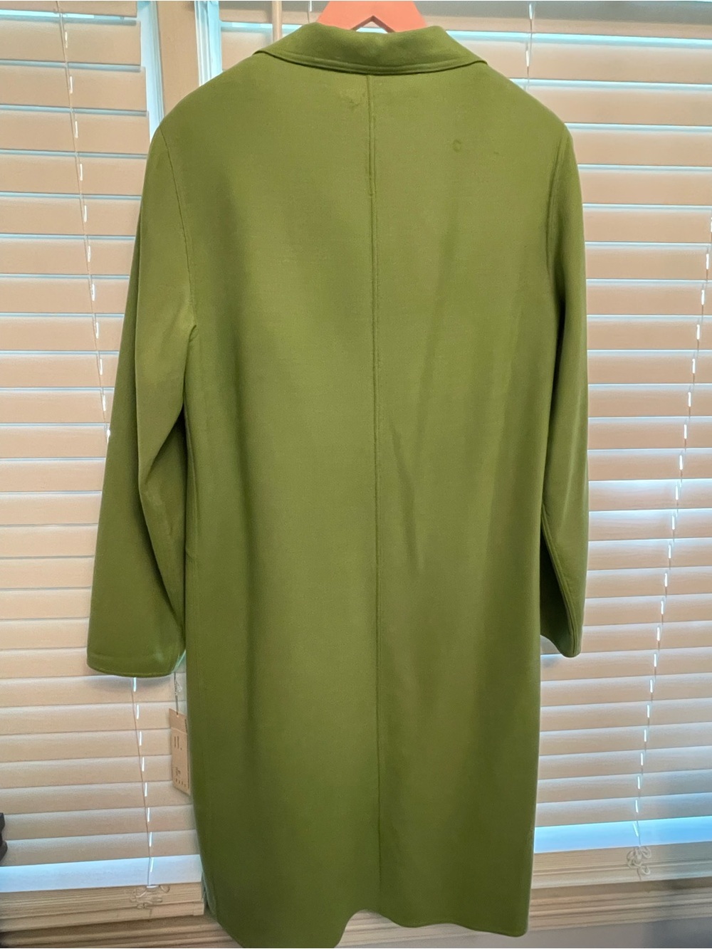 Worth Olive Green Long Blazer Coat - Picture 8 of 12